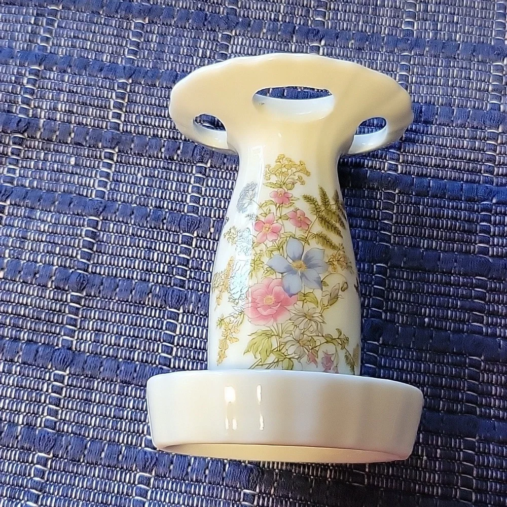 FERN 80's vintage porcelain toothbrush Holder
